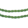 Green Vintage Rice Beads (7x5mm)
