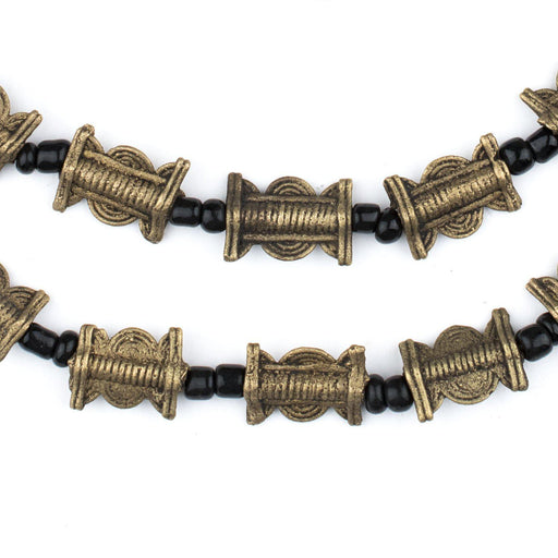 Sun Moon Design Brass Baule Beads (15x11mm) - The Bead Chest