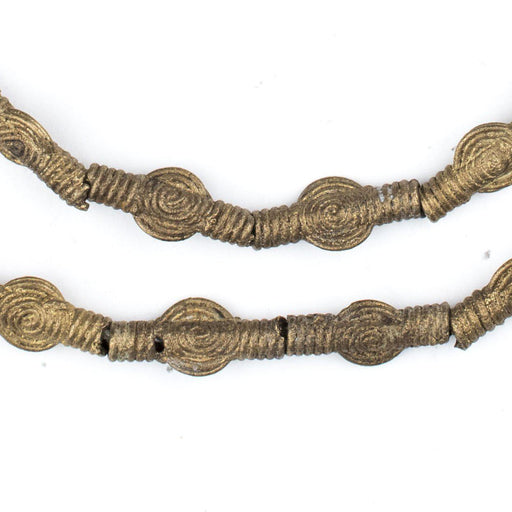 Smooth Sun Miniature Brass Baule Beads (7mm)