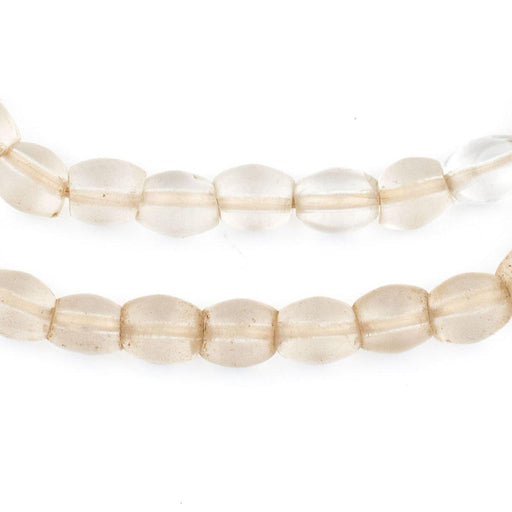 Old Abyssinian Glass Oval Crystal Beads (9x8mm) - The Bead Chest