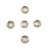Patterned Brass Ethiopian Wollo Rings (9mm) (Set of 5)