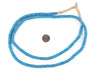 Vintage Sliced Blue Sandcast Beads - The Bead Chest