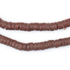 Vintage Sliced Chocolate Sandcast Beads