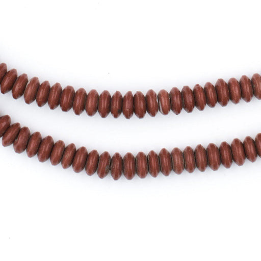 Brown Vintage Saucer Prosser Button Beads (6mm) - The Bead Chest