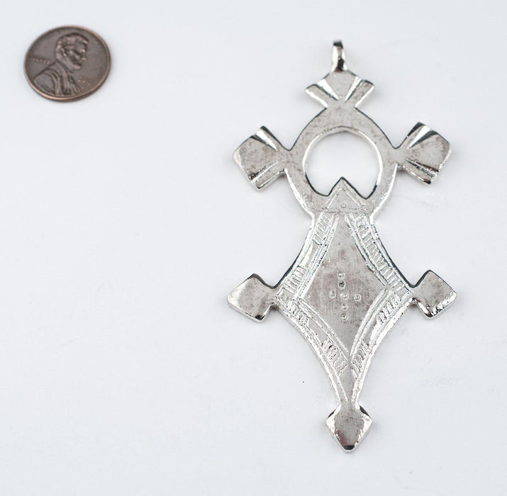 Silver Tuareg Cross Pendant - The Bead Chest