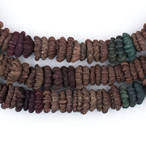 Dark Multicolor Aromatic Moroccan Eucalyptus Beads - The Bead Chest