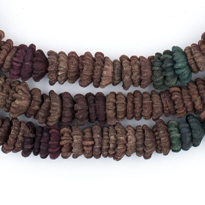 Dark Multicolor Aromatic Moroccan Eucalyptus Beads - The Bead Chest