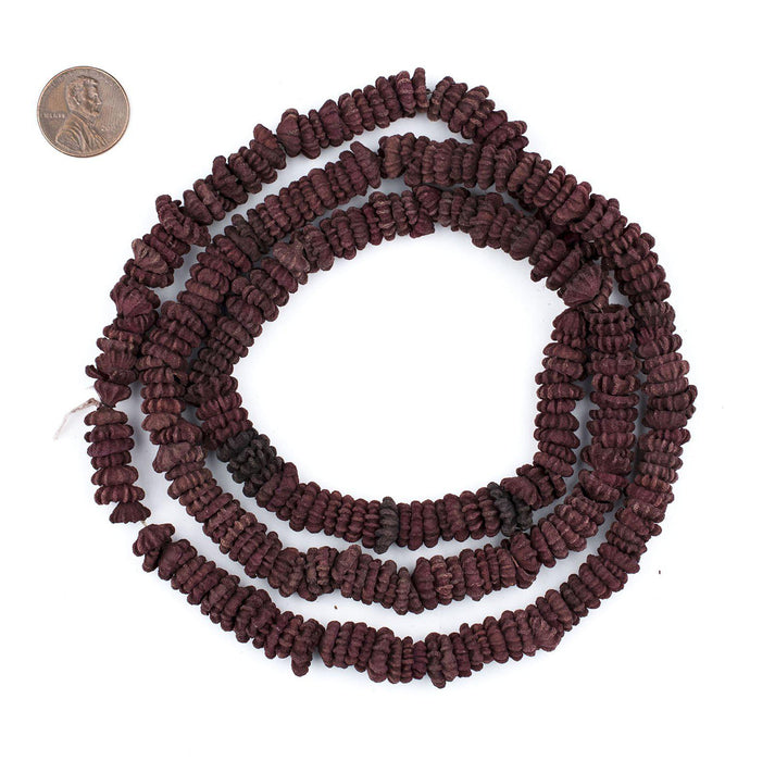 Purple Aromatic Moroccan Eucalyptus Beads - The Bead Chest