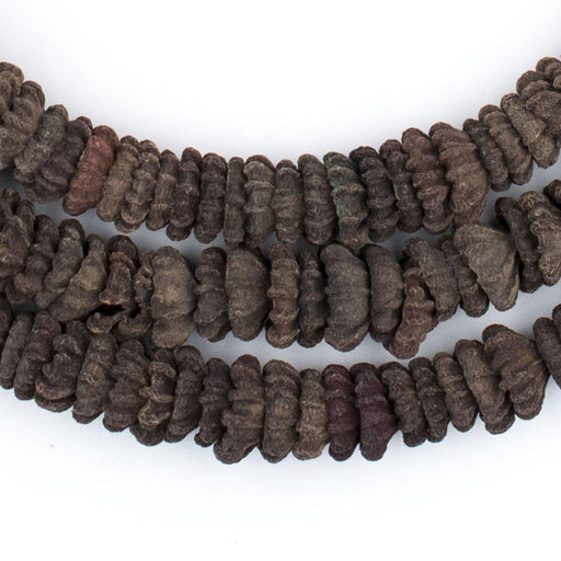 Dark Brown Aromatic Moroccan Eucalyptus Beads - The Bead Chest