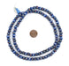 Cobalt Blue Inlaid Bone Mala Beads (8mm) - The Bead Chest