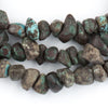 Dark Turquoise Rounded Chunk Beads (7x11mm)