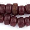 Saharan Burgundy Moroccan Resin Beads
