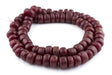 Saharan Burgundy Moroccan Resin Beads - The Bead Chest