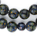 Midnight Green Round Millefiori Beads (18mm) - The Bead Chest