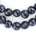 Midnight Blue Round Millefiori Beads (14mm) - The Bead Chest
