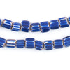 Matte Blue Chevron Beads (8mm)