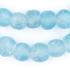 Baby Blue Recycled Glass Beads (14mm)