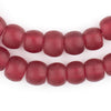Translucent Red Padre Beads (13mm)