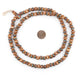 Honey Brown Inlaid Yak Bone Mala Beads (8mm) - The Bead Chest