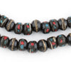 Black Inlaid Yak Bone Mala Beads (10mm)