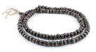 Black Inlaid Yak Bone Mala Beads (10mm) - The Bead Chest