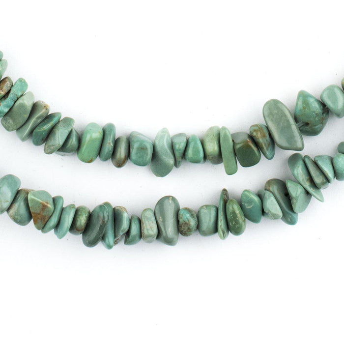Green Turquoise Chip Beads (3x5mm) - The Bead Chest