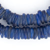 Antique Blue Glass Dogon Donut Beads