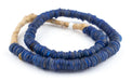 Antique Blue Glass Dogon Donut Beads - The Bead Chest