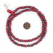 Red Inlaid Yak Bone Mala Beads (6mm) - The Bead Chest