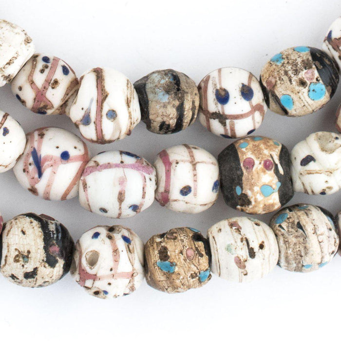 Antique Venetian Medicine Man Trade Beads (Double Strand) - The Bead Chest