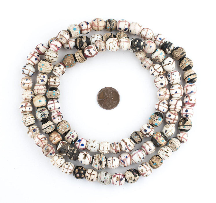 Antique Venetian Medicine Man Trade Beads (Double Strand) - The Bead Chest