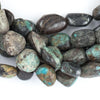 Dark Turquoise Nugget Beads (15x12mm)