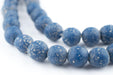 Blue Ancient Style Java Glass Beads (9mm) - The Bead Chest