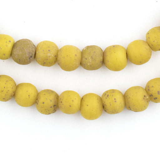 Yellow Ancient Style Java Glass Beads (9mm) - The Bead Chest