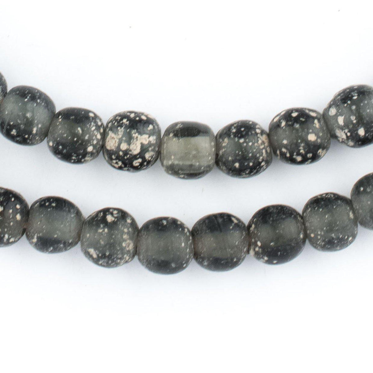Dark Grey Ancient Style Java Glass Beads (9mm) — The Bead Chest