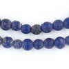 Cobalt Blue Ancient Style Java Glass Beads (9mm)