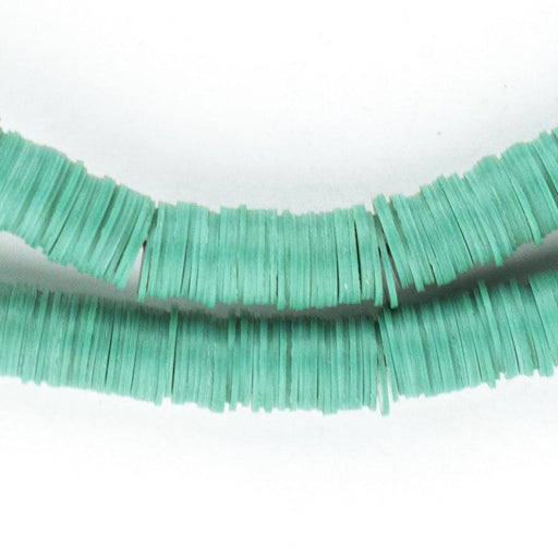 Turquoise Vinyl Phono Record Beads (10mm) - The Bead Chest