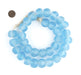 Jumbo Baby Blue Recycled Glass Beads (23mm) - The Bead Chest