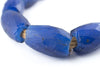 Rare Super Jumbo Elongated Russian Blue Tube Beads (25x15mm)