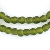 Lime Green Recycled Glass Beads (9mm)