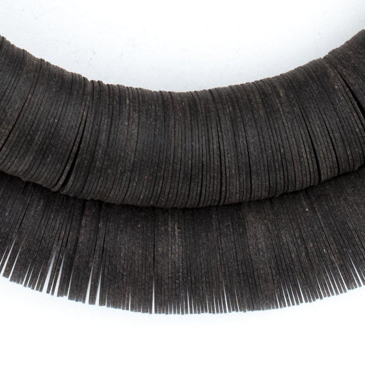 Vintage Black Vinyl Phono Record Beads (17-20mm) - The Bead Chest