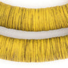 Yellow Vintage Vinyl Phono Record Beads (15-20mm)