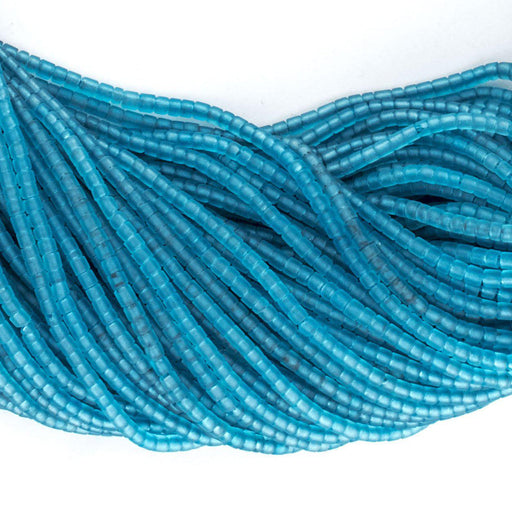 Celeste Blue Afghani Tribal Seed Beads (10 strands) - The Bead Chest
