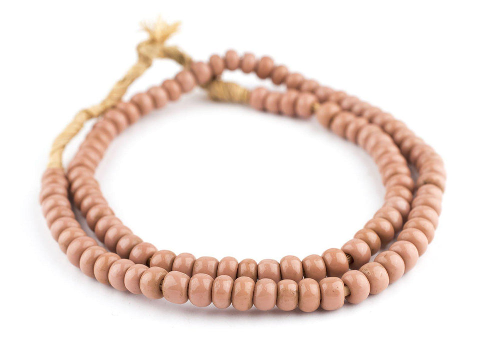 Cheyenne Pink Round Glass Beads (8mm) - The Bead Chest