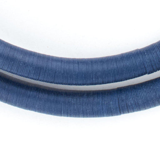 Dark Blue Vintage Vinyl Phono Record Beads (8-12mm) - The Bead Chest