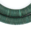 Dark Green Vintage Vinyl Phono Record Beads (14-16mm)