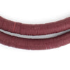 Maroon Vintage Vinyl Phono Record Beads (9-12mm)