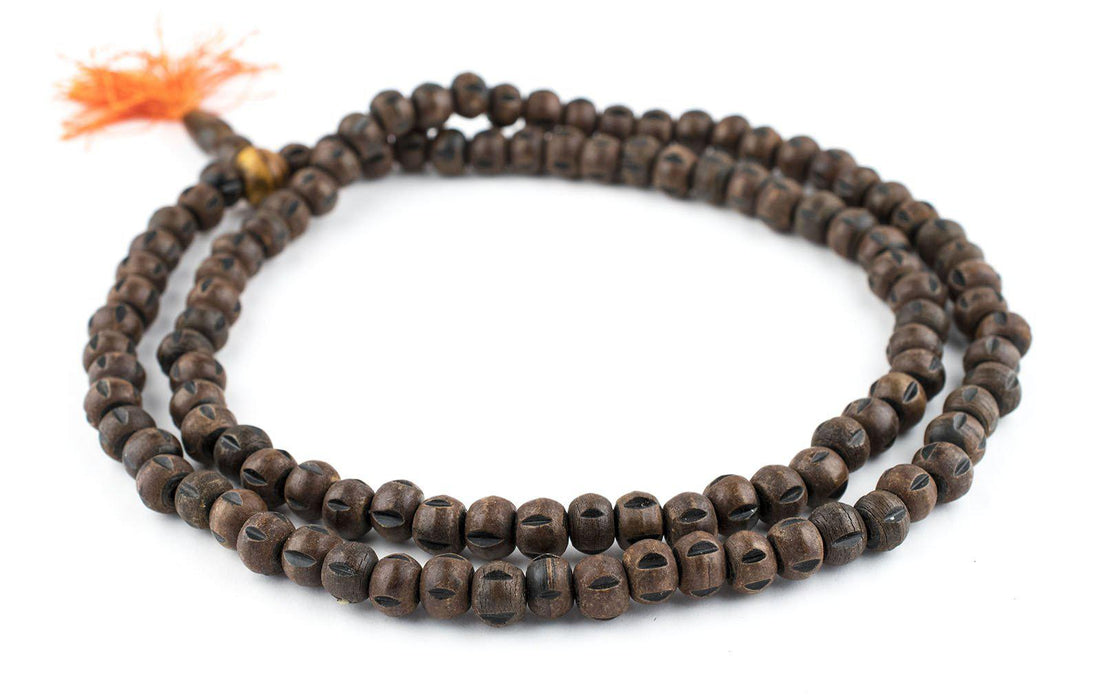 Carved Yak Horn Mala Beads (10mm) - The Bead Chest