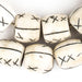 Carved X Design Bone Beads (Barrel) - The Bead Chest