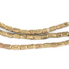 Brass Ethiopian Scratch Beads (5x4mm)